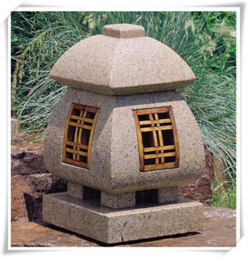 Vintage marble outdoor japanese lanterns