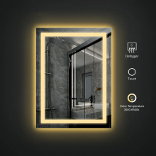 High Quality Rectangle LED Light Backlit Bathroom Mirrors