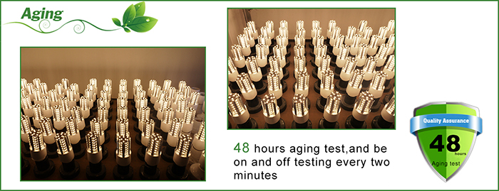 aging of Led corn light