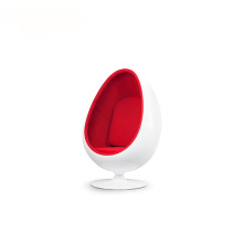 Replica LoL ocasionais Fiberglass Red Lounge Chair