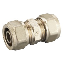 Brass Plated PEX Joint Fitting Pipe Connector
