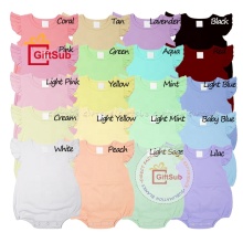 Wholesale Baby Girls' Sublimation Onesies: Flutter Sleeve Bubble Rompers & Blank Bodysuits