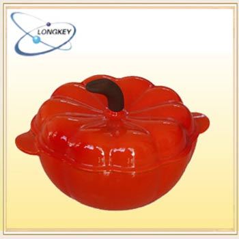 mini Pumpkin shaped cast iron pots / cast iron cookware casserole