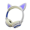 Auriculares portátiles de alta calidad con orejas de gato, hermosos