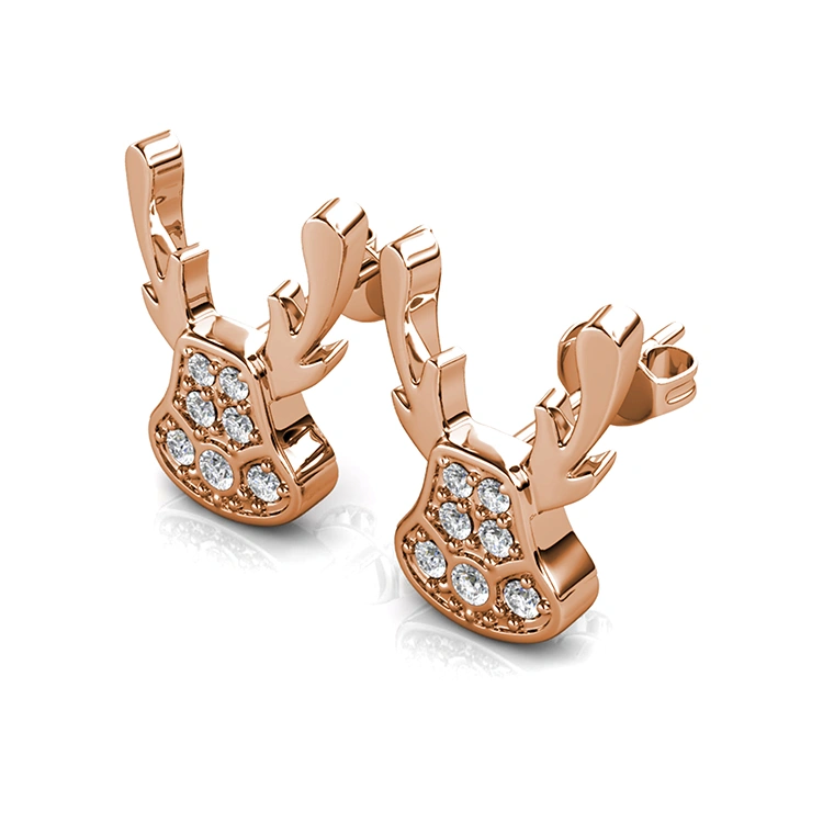 Factory Price Trendy Alloy Cute Animal Stud Earrings for Girl