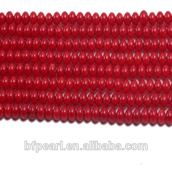6mm Round Red Coral Beads Loose String