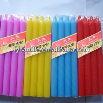 paraffin wax colored candle wholesaler / white candle distributor