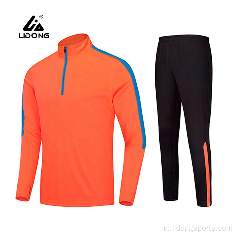 Polyester voetbalsport tracksuit voor mannen vrouwen