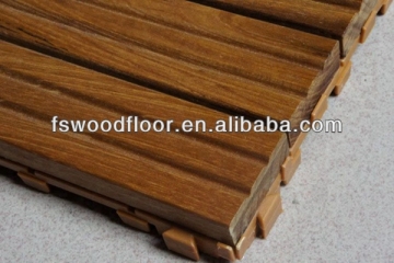 anti-slip teak outdoor decking tiles