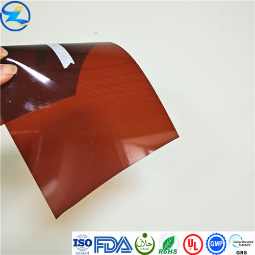 pharma transparent color blister PVC plastic film