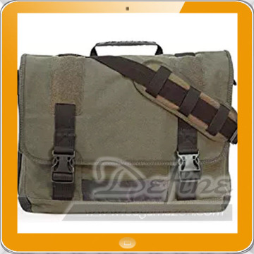 Green Eco-Friendly Canvas Messenger Bag