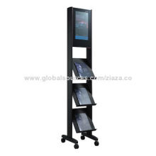 Magazine rack LED screen, combines information rack to show your product in multiple vector