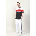 Golfeur de polo colorant de fil masculin