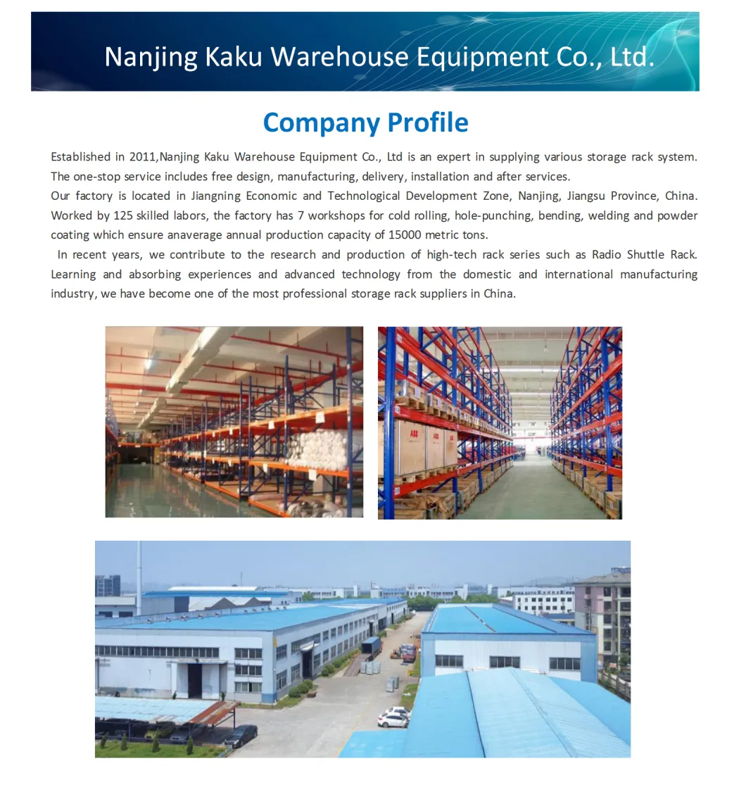 Heavy Duty Vna Pallet Racking for Warehouse Storage