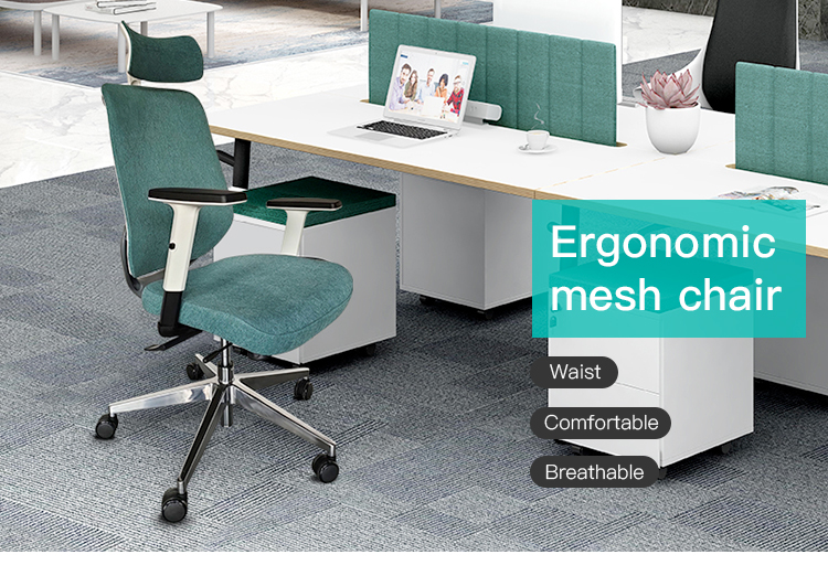 MEET&CO Commercial Furnture Office Executive Full Mesh Computer Ergonomic Swivel Chair with Portable Hanger