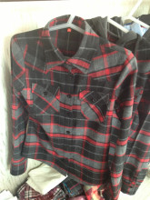 Lady flannel shirts checked/plaids flannel shirts for woman