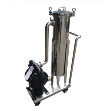 Bag Filter Housing Skid With Diaphragm Pump