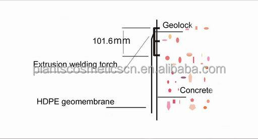 HDPE geomembrane liners attachment HDPE E lock polylock