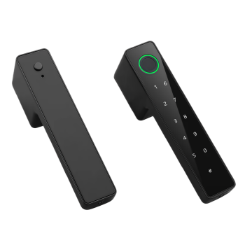 Ecological Slim Fingerprint Keypad Door Handle Smart Lock