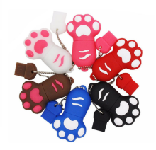 Novelty cat foot shape usb 2.0 flash drive