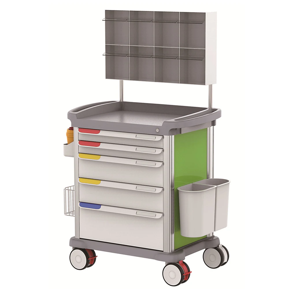 High Quality Five Drawers Anesthesia Trolley with Good Price