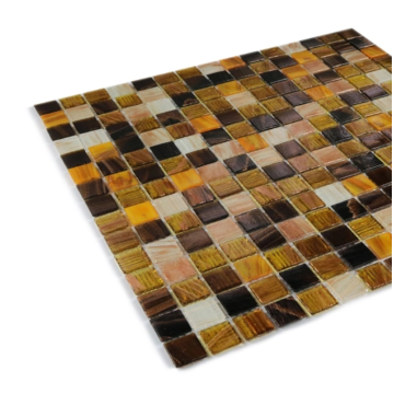 Glass mosaic with strong plasticity