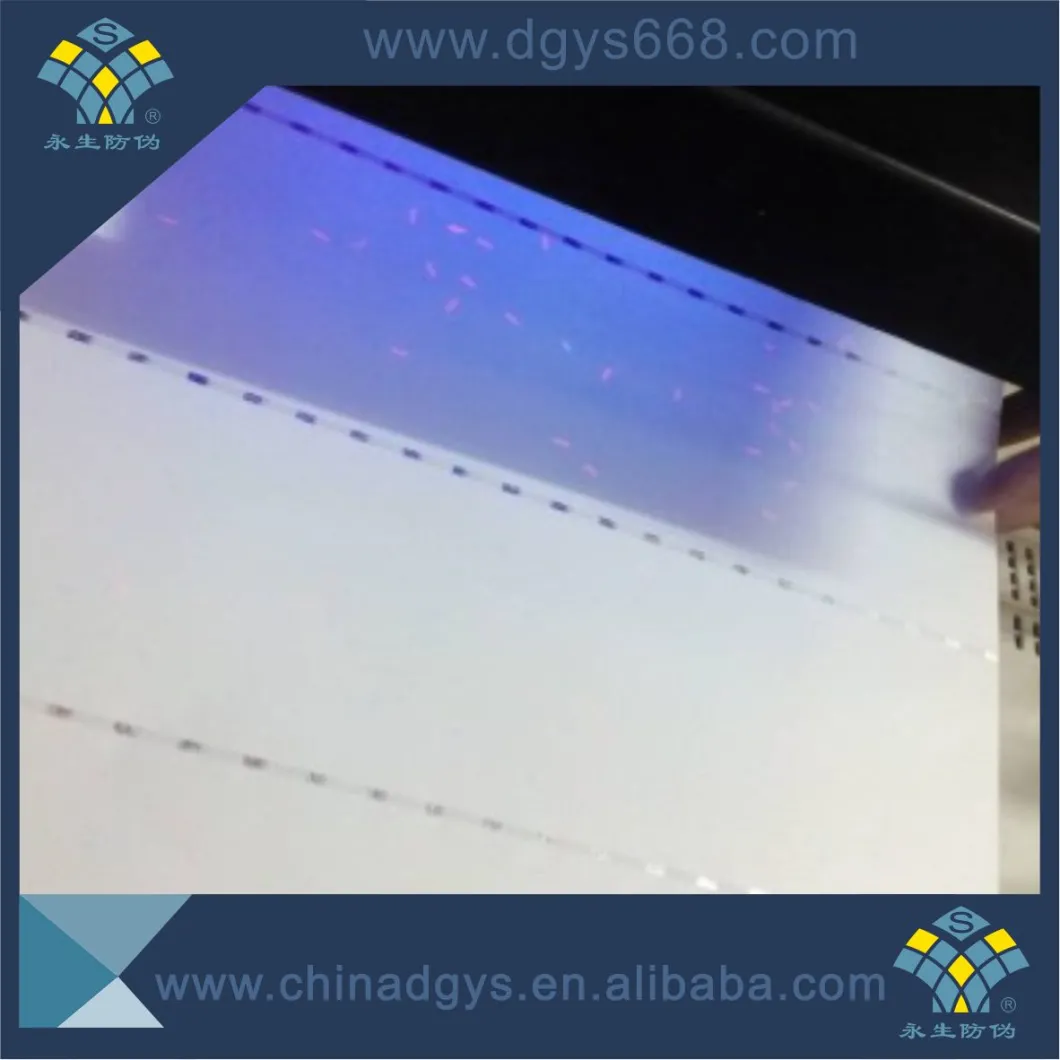 Anti-Counterfeited Special Paper with UV Pattern