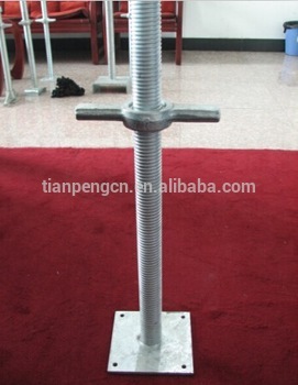 concrete formwork scaffolding u head jack base with jack nut