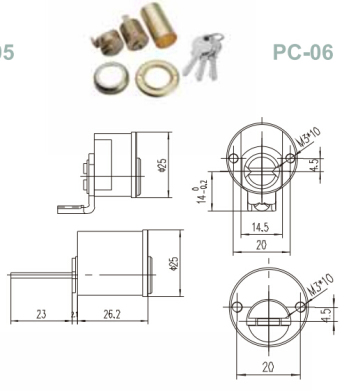 rim lock cylinder