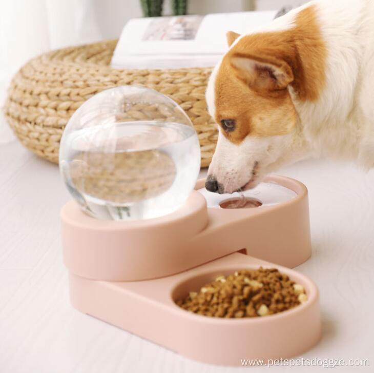 eco-friendly multifunctional plastic double pet feeder