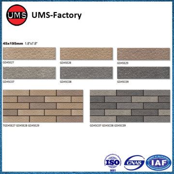 Small format exterior tiles