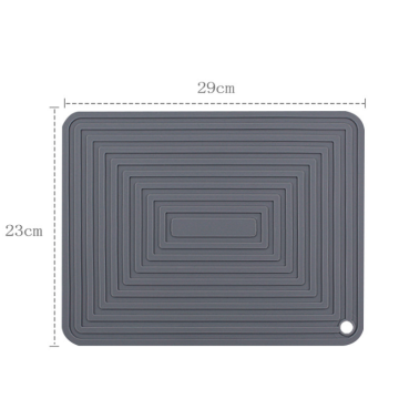 Grandes ferramentas quadradas de cozinha esteiras de trivet de silicone