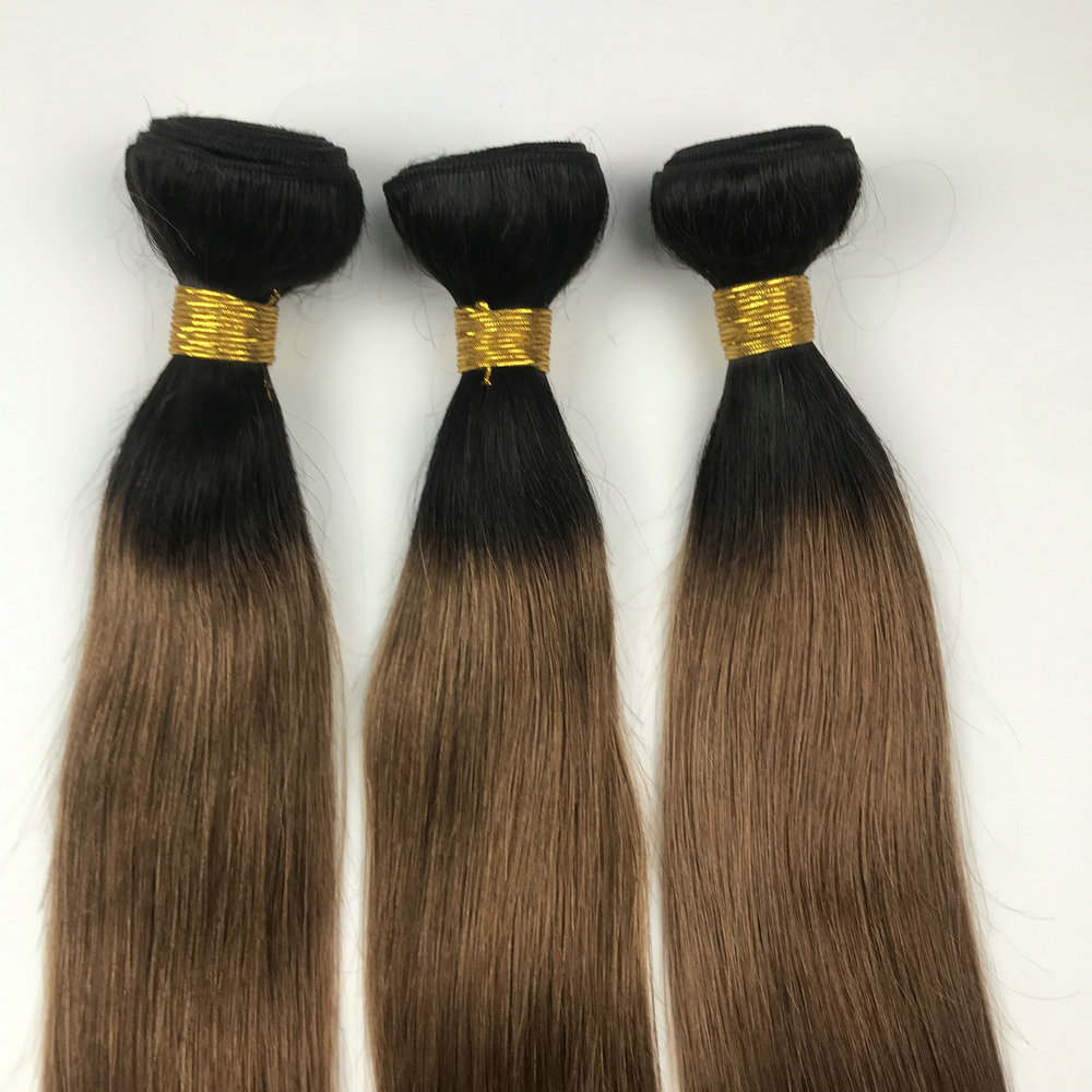 Brazilian Ombre Human Hair 1B #33 #27 Body Wave Two Tone Ombre Brazilian Hair
