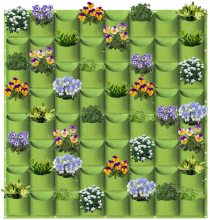 Wall hanging plant pockets