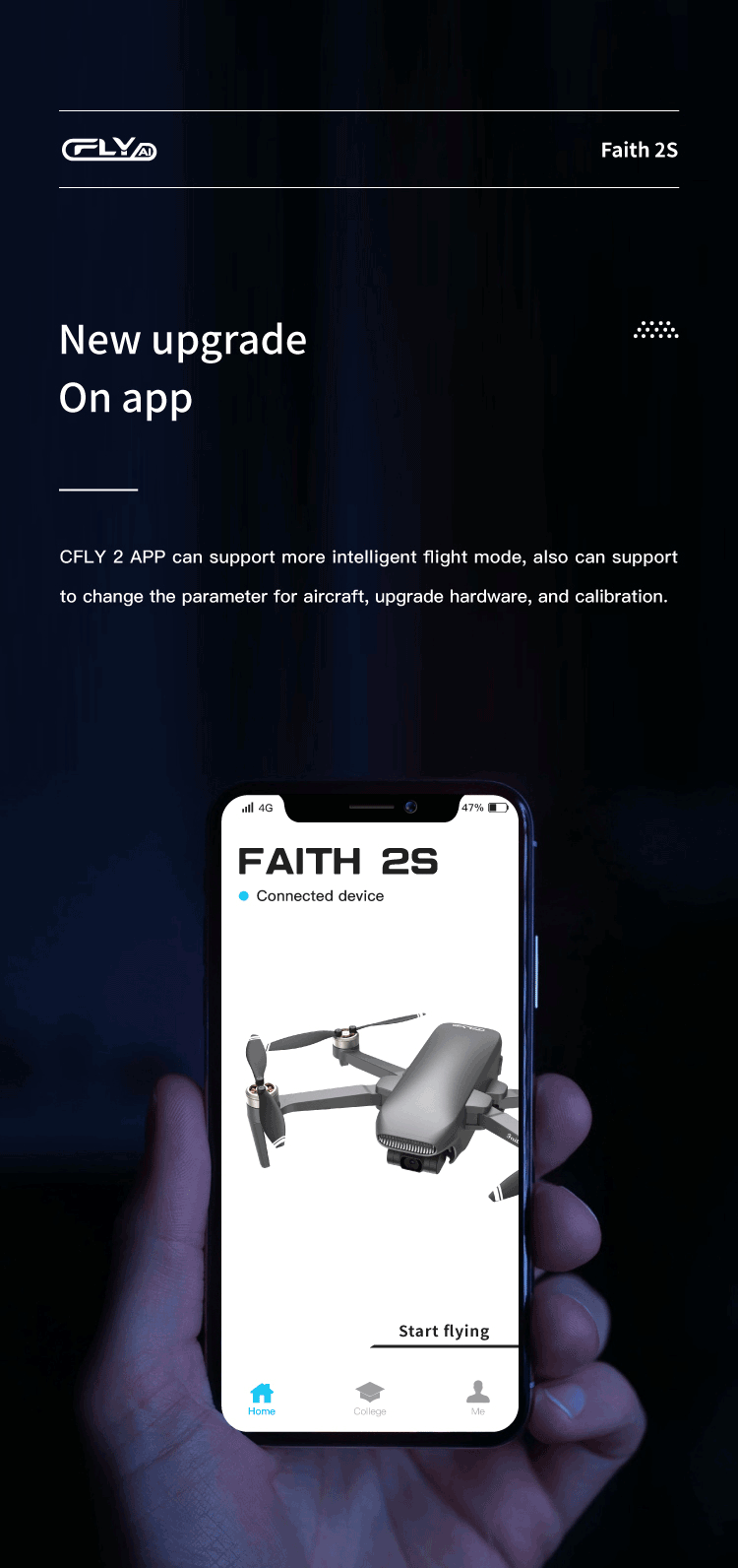 C-FLY Faith 2S Drone Professional 4K HD Camera 3-Axis Gimbal Foldable RC Quadcopter 35min Flight 7KM CFL Faith 2 Upgrade Version