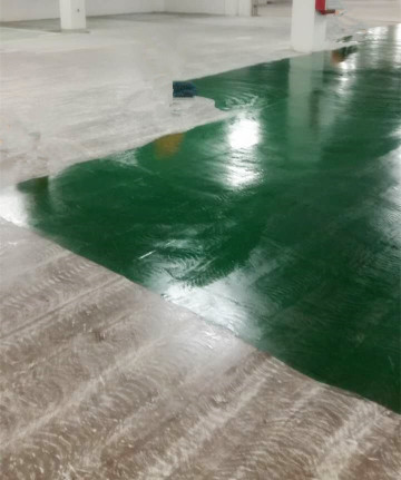 Brilliant Green Epoxy Antistatic Topcoat coating