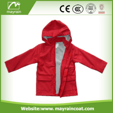 High Quality Kid' s PU Raincoat
