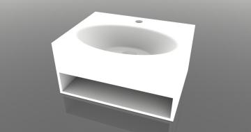 Pure Acrylic Artificial basin with cabinet