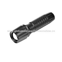 High Output LED Rated at 120 Lumens Cree 3W Pull/Push Zoom Focus LED Flashlight