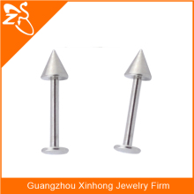 wholesale 316 L stainless steel piercing labret, custom spike labret piercing jewelry, mens labret body piercing jewelry