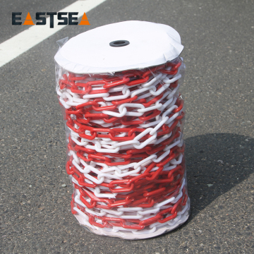 Popular 6mm and 8mm Traffic Safety Coloured Plastic Chain
