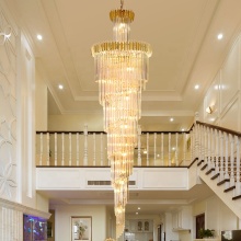 Modern Luxury Crystal Drop Chandelier for Hotel Lobby Decor