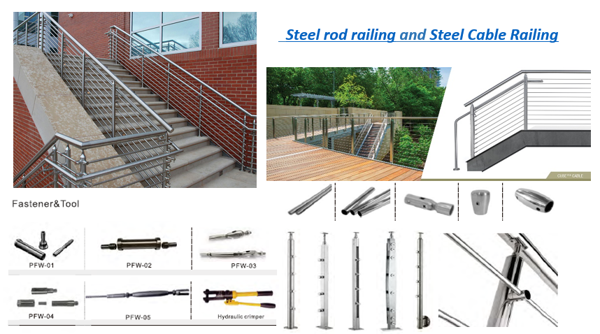 PRIMA stair railing post crystal staircase rod baluster