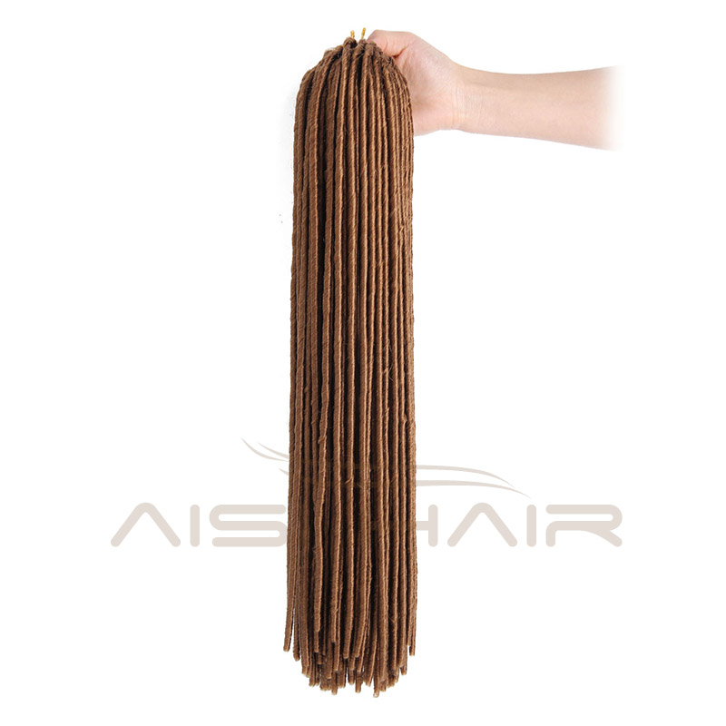 The Top Selling 18 inch Synthetic Dreadlocks Braids Hair Extensions High Temperature Colors Fiber Hair