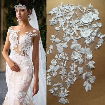 3D Petals Embroidery DIY Custom Wedding Patch