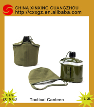 military aluminium water bottle Military canteen or mess tin for army