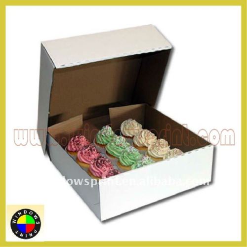 Cardboard cupcake delivery box