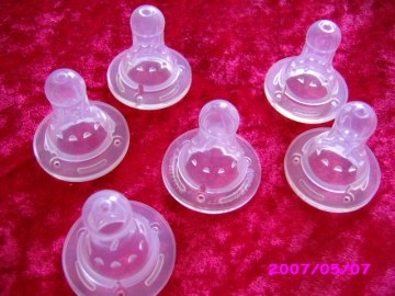 Injection liquid bpa-free baby bottle nipple