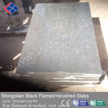 Mongolian flooring black granite