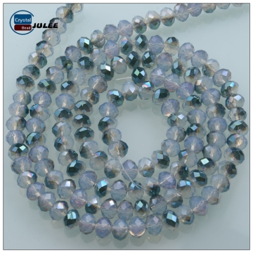 African beads jewelry set yiwu glass beads 8mm Plating crystal wholesale jewelry beads for wedding dress